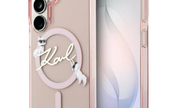 Karl Lagerfeld IML KC Script MagSafe - Etui Samsung Galaxy S26 (różowy) - zdjęcie 1