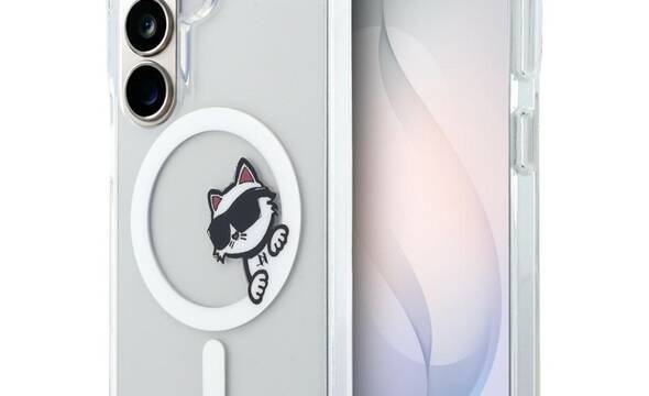 Karl Lagerfeld IML Peekaboo Choupette MagSafe - Etui Samsung Galaxy S26 (przezroczysty) - zdjęcie 1