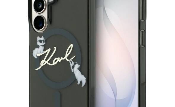 Karl Lagerfeld IML KC Script MagSafe - Etui Samsung Galaxy S26+ (czarny) - zdjęcie 1