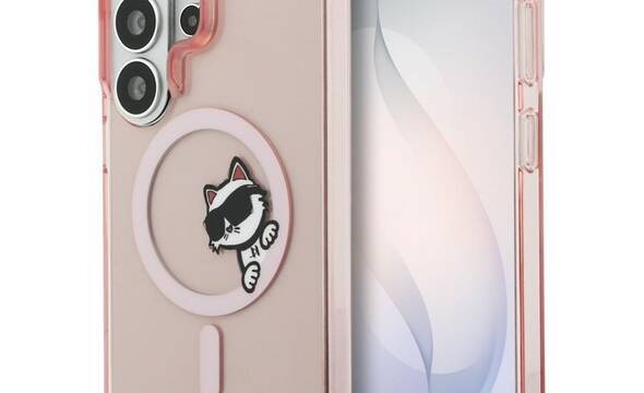 Karl Lagerfeld IML Peekaboo Choupette MagSafe - Etui Samsung Galaxy S26 Ultra (różowy) - zdjęcie 1