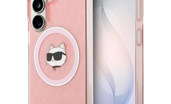 Karl Lagerfeld IML Repeated Choupette MagSafe - Etui Samsung Galaxy S26 (różowy) - zdjęcie 1