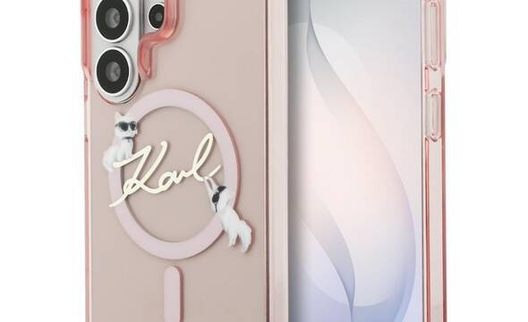 Karl Lagerfeld IML KC Script MagSafe - Etui Samsung Galaxy S26 Ultra (różowy) - zdjęcie 1