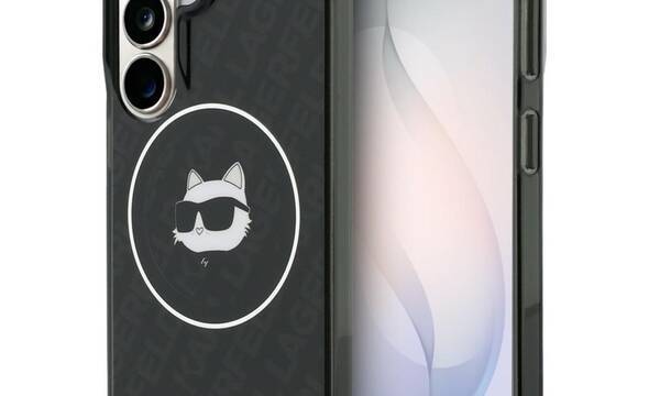 Karl Lagerfeld IML Repeated Choupette MagSafe - Etui Samsung Galaxy S26 (czarny) - zdjęcie 1