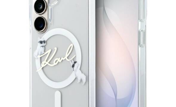 Karl Lagerfeld IML KC Script MagSafe - Etui Samsung Galaxy S26 (przezroczysty) - zdjęcie 1