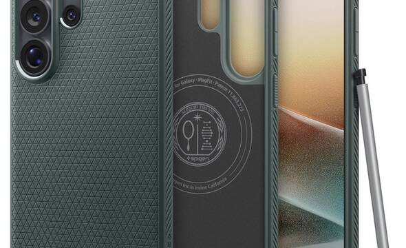 Spigen Liquid Air Mag MagSafe - Etui do Samsung Galaxy S26 Ultra (Abyss Green) - zdjęcie 1