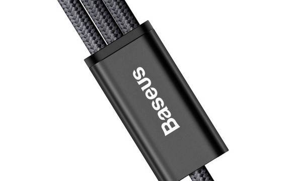 Baseus Rapid - Kabel połączeniowy 3w1, Lightning + USB-C + micro USB, 1.2 m (srebrny/czarny) - zdjęcie 10