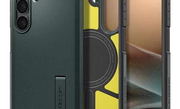 Spigen Tough Armor MagSafe - Etui do Samsung Galaxy S26+ (Abyss Green) - zdjęcie 1