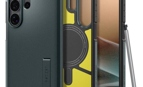 Spigen Tough Armor MagSafe - Etui do Samsung Galaxy S26 Ultra (Abyss Green) - zdjęcie 1