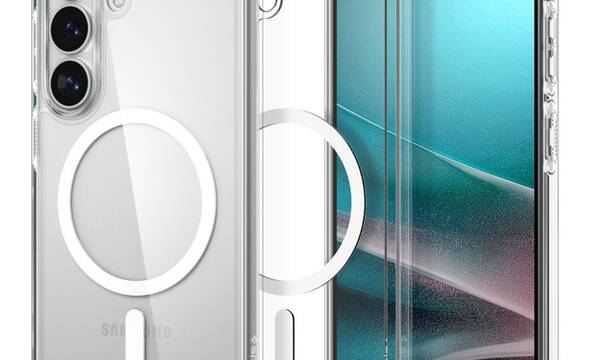 Spigen Ultra Hybrid Mag MagSafe - Etui do Samsung Galaxy S26 (Clear/White) - zdjęcie 1