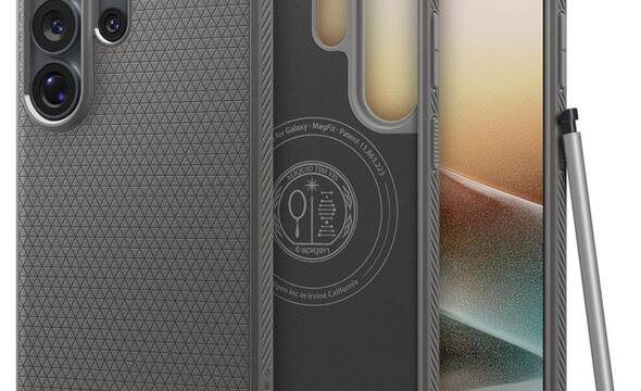 Spigen Liquid Air Mag MagSafe - Etui do Samsung Galaxy S26 Ultra (Marble Grey) - zdjęcie 1