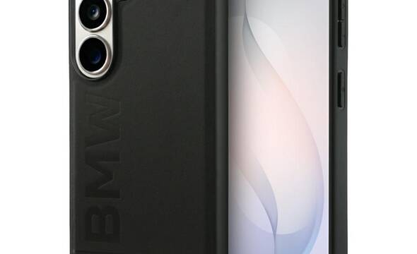 BMW Leather Hot Stamp MagSafe - Etui Samsung Galaxy S26 (czarny) - zdjęcie 1