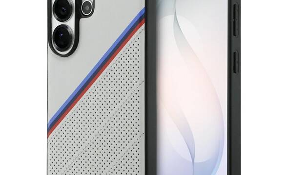 BMW Tricolor Metal Logo MagSafe - Etui Samsung Galaxy S26 Ultra (szary) - zdjęcie 1