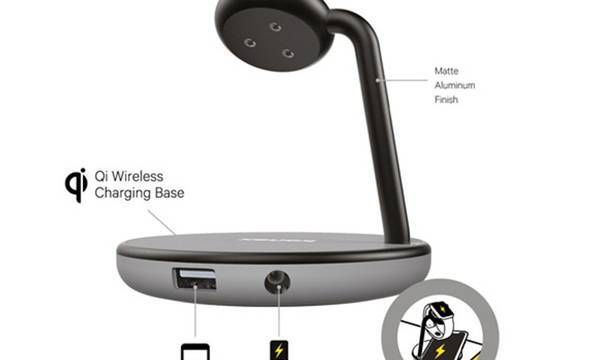 Kanex GoPower Watch Stand – Magnetyczna stacja ładująca do Apple Watch i ładowarka Qi do iPhone (czarny/szary) - zdjęcie 1