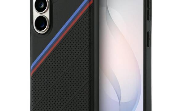 BMW Tricolor Metal Logo MagSafe - Etui Samsung Galaxy S26 (czarny) - zdjęcie 1