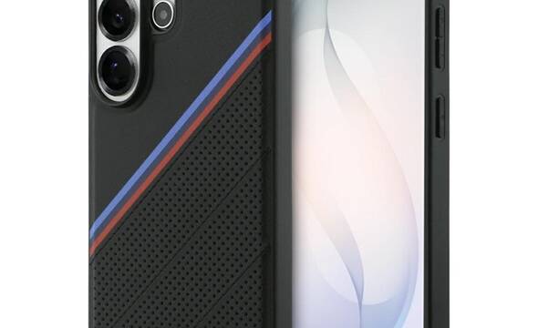 BMW Tricolor Metal Logo MagSafe - Etui Samsung Galaxy S26 Ultra (czarny) - zdjęcie 1