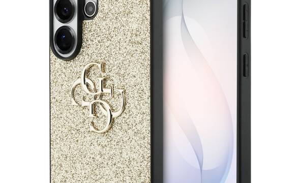 Guess Fixed Glitter Big 4G Metal Logo - Etui Samsung Galaxy S26 Ultra (złoty) - zdjęcie 1