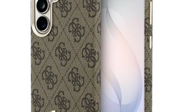 Guess 4G Script MagSafe - Etui Samsung Galaxy S26 (bršzowy) - zdjęcie 1