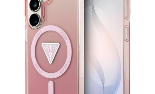 Guess IML Gradient Triangle MagSafe - Etui Samsung Galaxy S26 (różowy) - zdjęcie 1