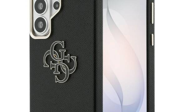 Guess Grained Big 4G Metal Logo - Etui Samsung Galaxy S26 Ultra (czarny) - zdjęcie 1