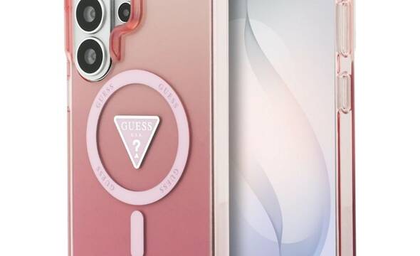 Guess IML Gradient Triangle MagSafe - Etui Samsung Galaxy S26 Ultra (różowy) - zdjęcie 1
