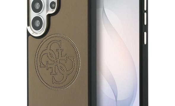 Guess Perforated Logo MagSafe - Etui Samsung Galaxy S26 Ultra (bršzowy) - zdjęcie 1