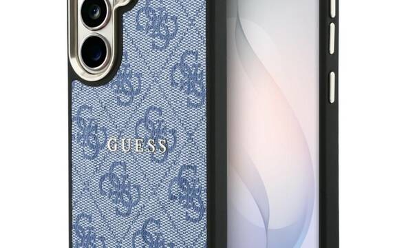 Guess 4G Embossed Ring MagSafe - Etui Samsung Galaxy S26 (niebieski) - zdjęcie 1