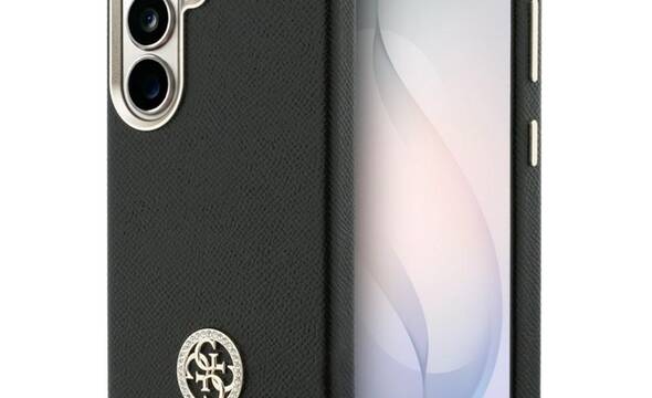 Guess Rhinestone Round Logo MagSafe - Etui Samsung Galaxy S26 (czarny) - zdjęcie 1