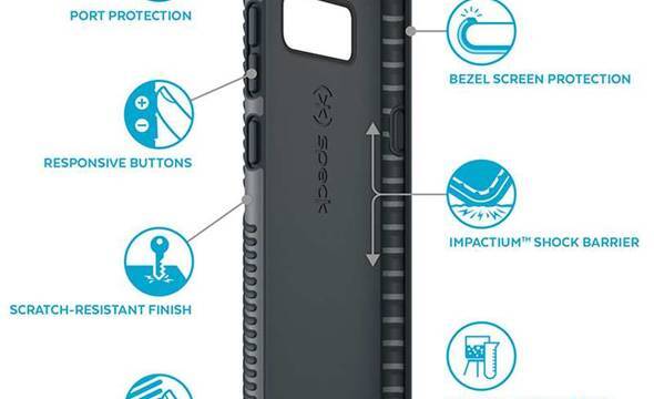 Speck Presidio Grip - Etui Samsung Galaxy S8+ (Graphite Grey/Charcoal Grey) - zdjęcie 12