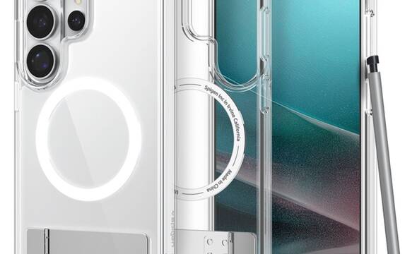 Spigen Ultra Hybrid S Mag MagSafe - Etui do Samsung Galaxy S26 Ultra (Clear/White) - zdjęcie 1