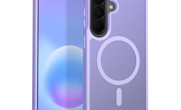 Crong Hybrid Matte Magnetic - Etui MagSafe Samsung Galaxy A57 (lawendowy) - zdjęcie 1