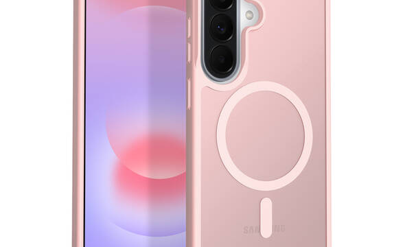 Crong Hybrid Matte Magnetic - Etui MagSafe Samsung Galaxy A37 / A36 (różowy) - zdjęcie 1