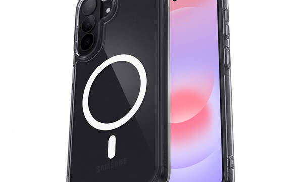 Crong Hybrid Clear Magnetic - Etui MagSafe Samsung Galaxy A37 / A36 (przezroczysty) - zdjęcie 1