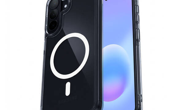 Crong Hybrid Clear Magnetic - Etui MagSafe Samsung Galaxy A57 (przezroczysty) - zdjęcie 1