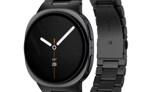 Spigen Modern Fit Band 316L - Bransoleta do Samsung Galaxy Watch 9 / 8 / 8 Classic 40 / 44 / 46 mm (Black) - zdjęcie 1