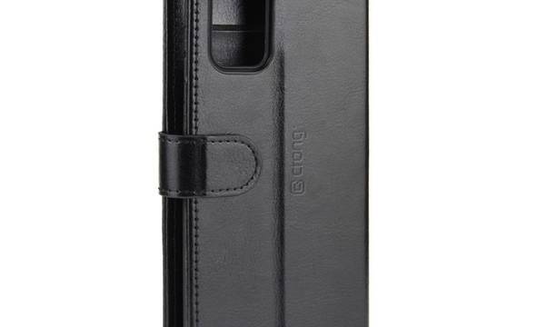Crong Booklet Wallet - Etui Samsung Galaxy S20 z kieszeniami + funkcja podstawki (czarny) - zdjęcie 4