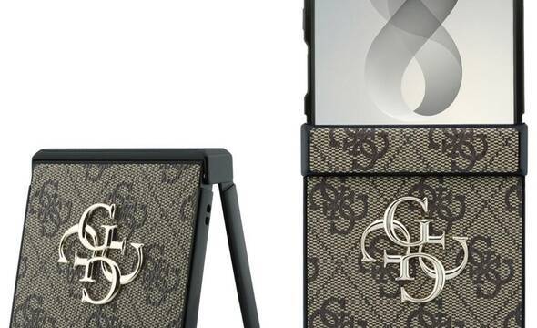 Guess Big 4G Logo - Etui Samsung Galaxy Z Flip 8 (bršzowy) - zdjęcie 1