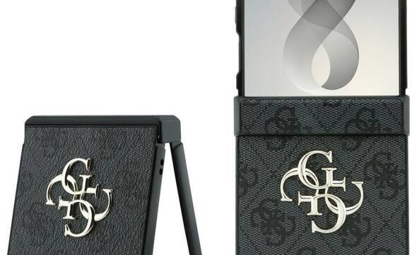 Guess Big 4G Logo - Etui Samsung Galaxy Z Flip 8 (czarny) - zdjęcie 1
