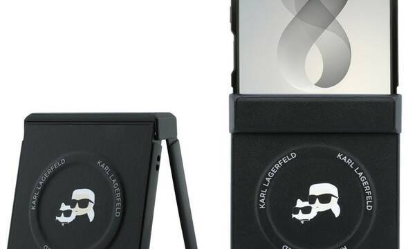 Karl Lagerfeld Karl & Choupette Pins MagSafe - Etui Samsung Galaxy Z Flip 8 (czarny) - zdjęcie 1
