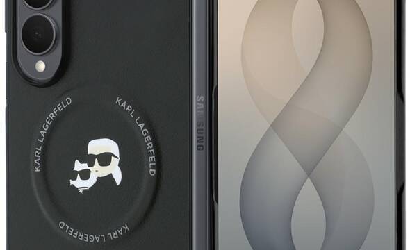 Karl Lagerfeld Karl & Choupette Pins MagSafe - Etui Samsung Galaxy Z Fold 8 (czarny) - zdjęcie 1