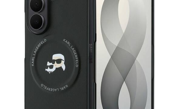 Karl Lagerfeld Karl & Choupette Pins MagSafe - Etui Samsung Galaxy Z Fold 8 Ultra (czarny) - zdjęcie 1