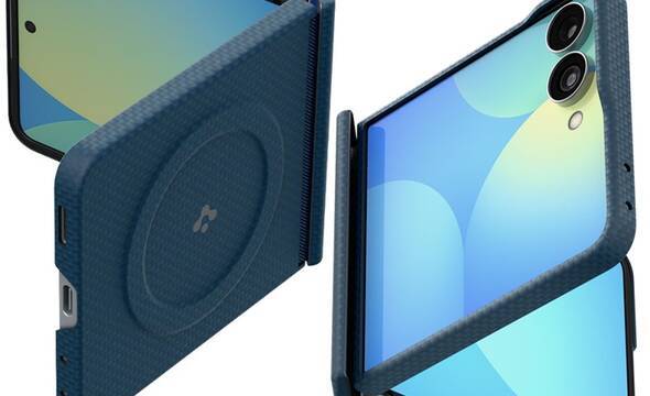 Spigen AirSkin Aramid MagSafe - Etui do Samsung Galaxy Z Flip 8 (Navy) - zdjęcie 1