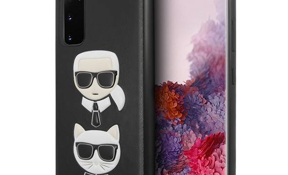 Karl Lagerfeld Embossed Case Karl & Choupette - Etui Samsung Galaxy S20 - zdjęcie 1