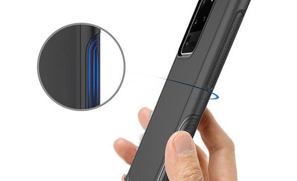 Crong Defender Case - Etui Samsung Galaxy S20 Ultra (czarny) - zdjęcie 1